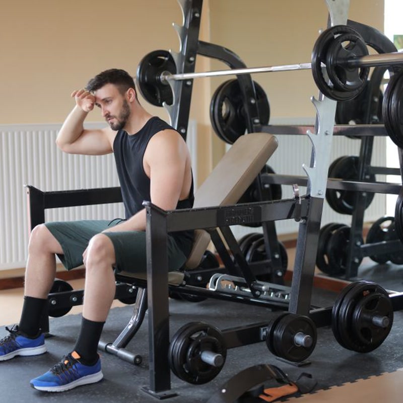 Overtraining gym effort