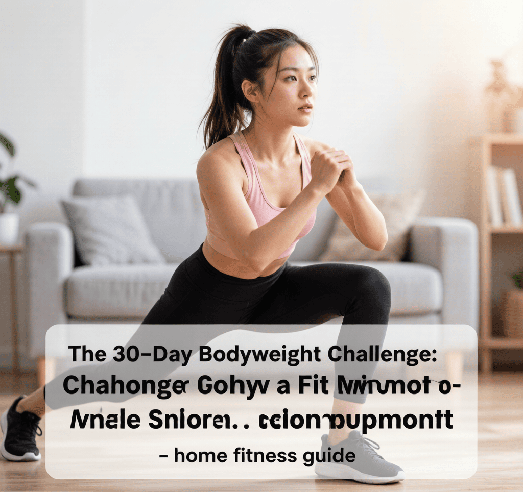 The 30-Day Bodyweight Challenge: Get Fit Without a Single Piece of Equipment - home fitness guide illustration