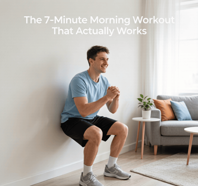 The 7-Minute Morning Workout That Actually Works - home fitness guide illustration