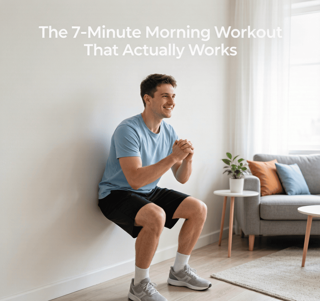 The 7-Minute Morning Workout That Actually Works - home fitness guide illustration