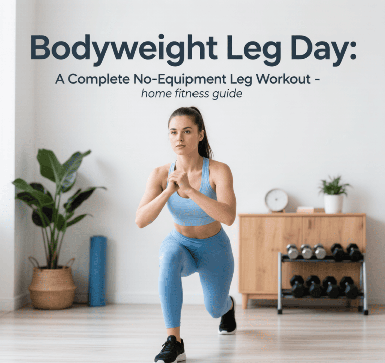Bodyweight Leg Day: A Complete No-Equipment Leg Workout - home fitness guide illustration