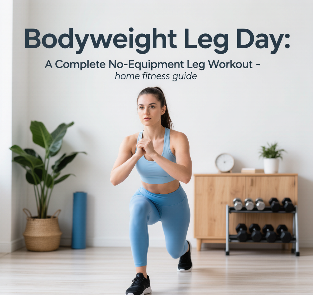 Bodyweight Leg Day: A Complete No-Equipment Leg Workout - home fitness guide illustration