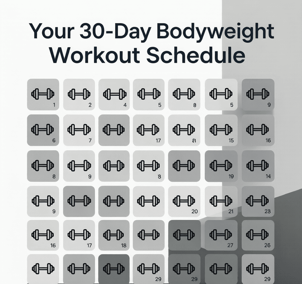 Your 30-Day Bodyweight Workout Schedule