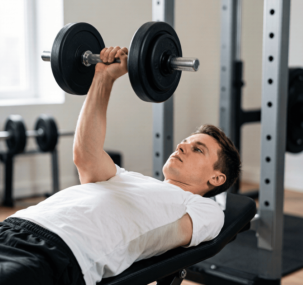 Dumbbell shoulder press form