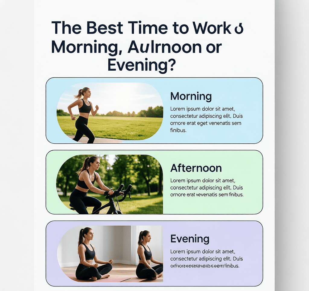 The Best Time to Work Out: Morning, Afternoon, or Evening? - fitness guide