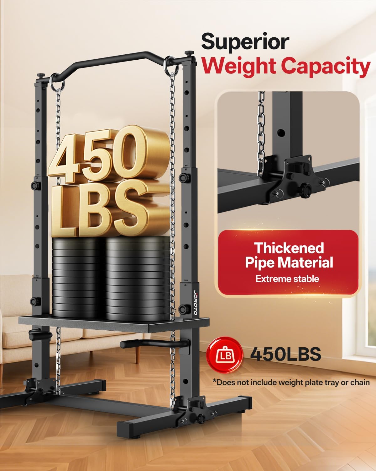 JOROTO JU30 450lbs weight capacity thick steel tubing