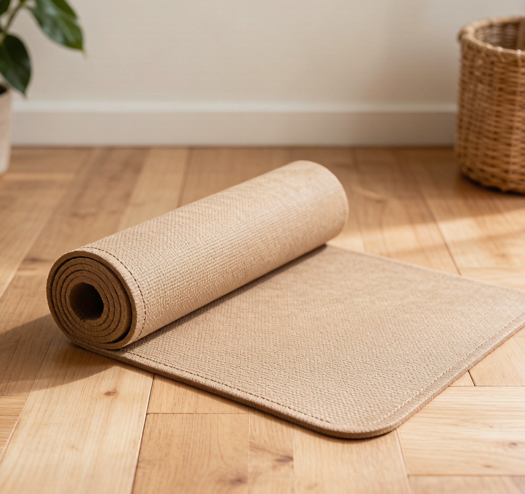 Eco-friendly yoga mat natural rubber cork material