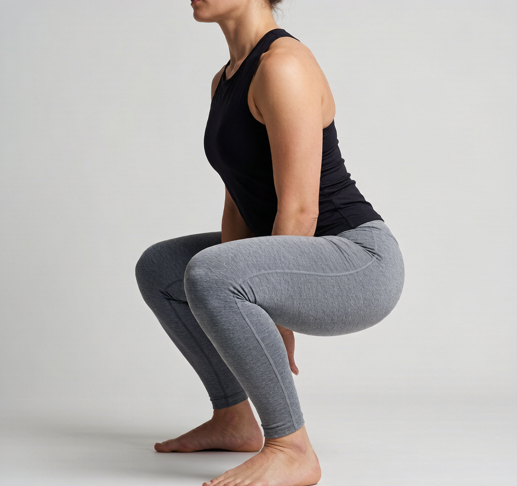 Proper squat stance feet shoulder-width apart