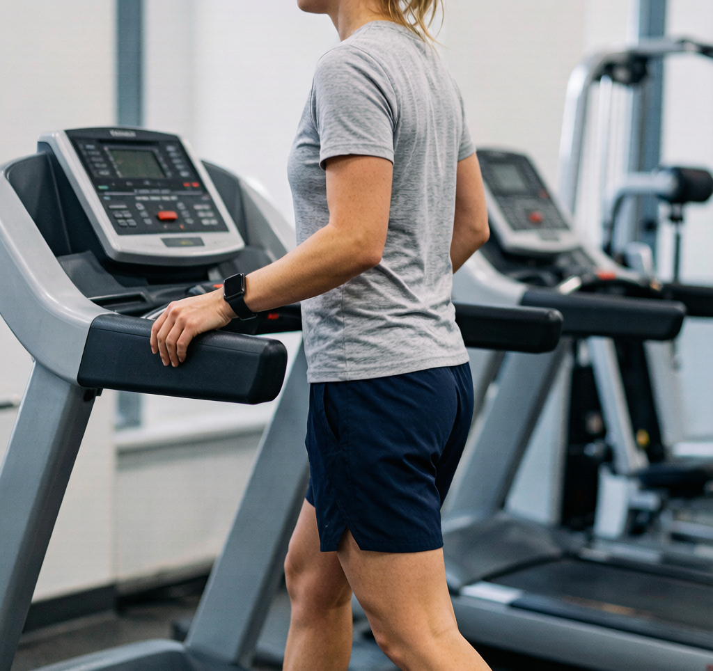 Walking on treadmill steady state