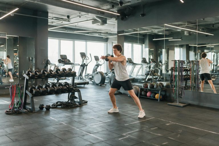 Full body fitness exercise concept