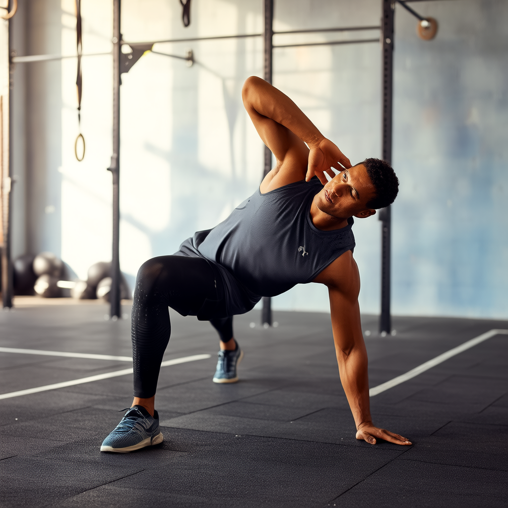 Person performing a bodyweight hip hinge with a neutral spine and hands on cheekbones
