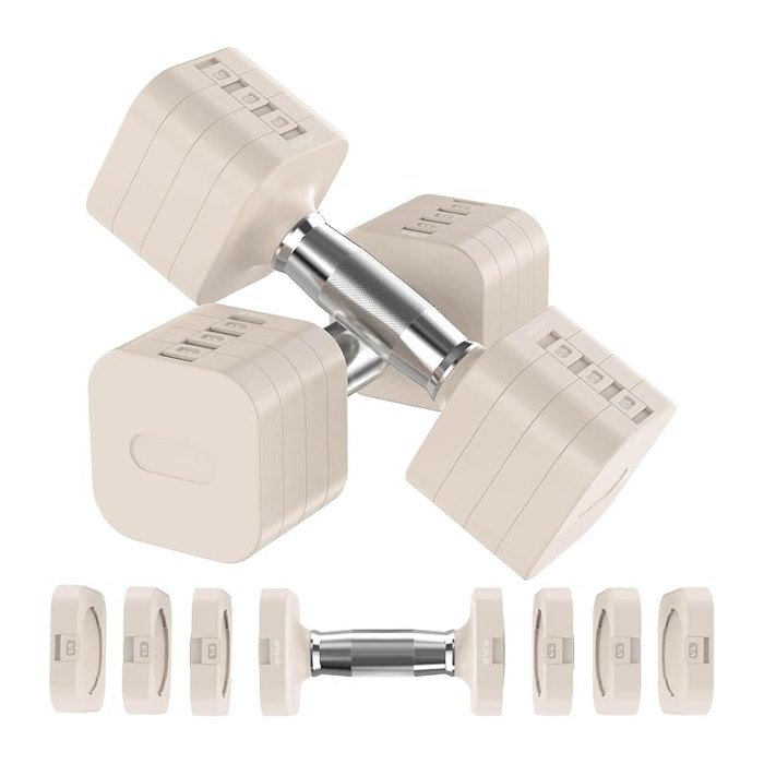Hezeyferg Adjustable Dumbbell Set,Adjustable Weight Dumbbells for Women/Men | 17