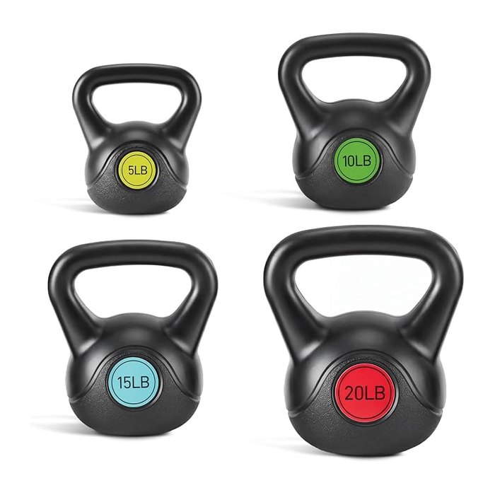 OLIXIS Hard Kettlebell Sets Strength Training KettleBells Weight Set | Coated Co