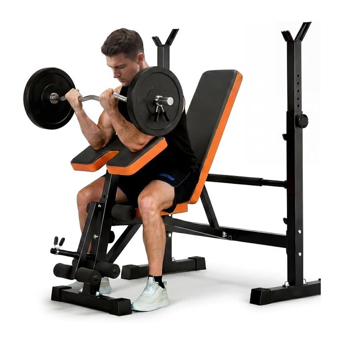 YOLEO 880-1980LBS ASTM-Certified All in One Weight Bench Set Home Strength | Ben