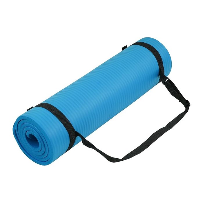 Fitvids Yoga Mat, 1/2-Inch Extra Thick High Density Exercise Mat, Anti-Tear Exer
