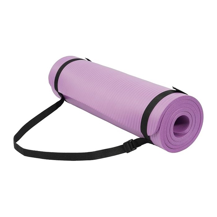 Fitvids Yoga Mat, 1/2-Inch Extra Thick High Density Exercise Mat, Anti-Tear Exer