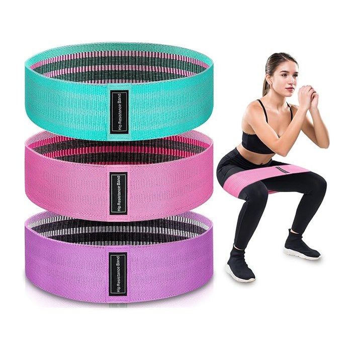 Exercise Bands, 3 Levels Fabric Resistance Bands for Working Out, Workout Bands 